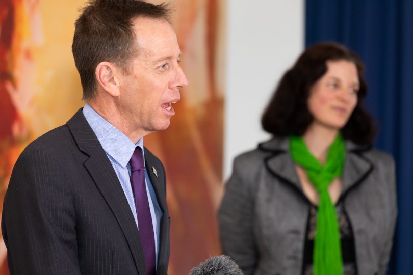 Shane Rattenbury and Jo Clay