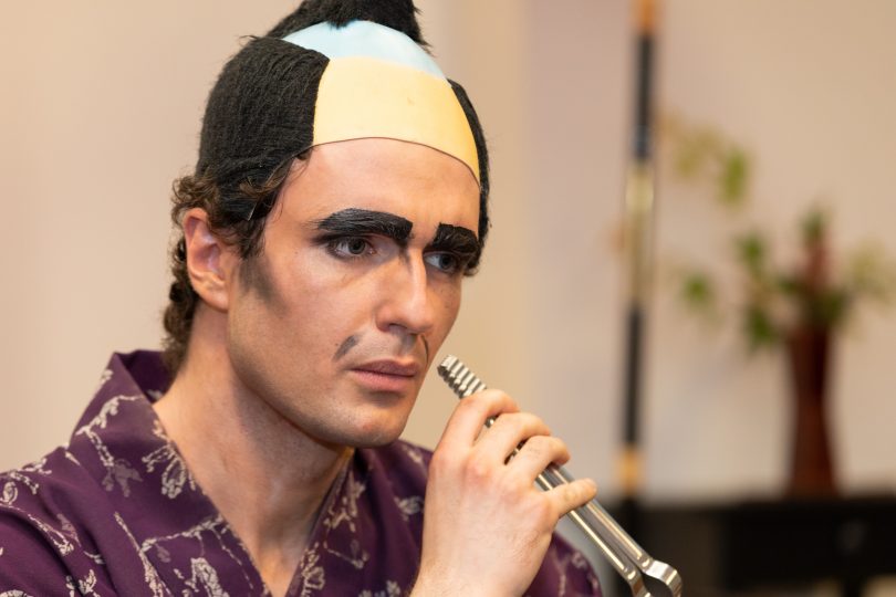 Ac actor with the ANU Za Kabuki theatre