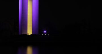 Canberra sports purple spots for disease awareness