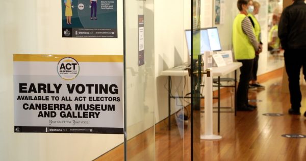 Canberrans rush to the polls to vote early