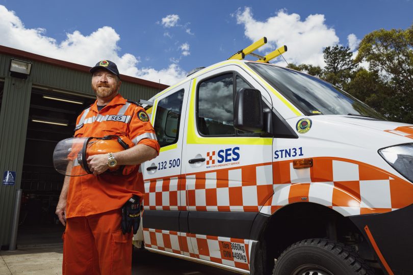 NSW SES Sutton Unit Commander Anthorr Nomchong