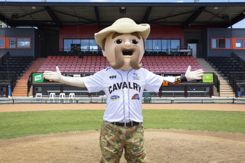 Canberra Cavalry mascot Sarge