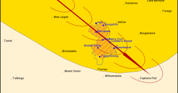 Severe thunderstorm warning issued for Canberra region