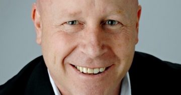 Darrell Weekes in the Goulburn Chamber of Commerce driver’s seat