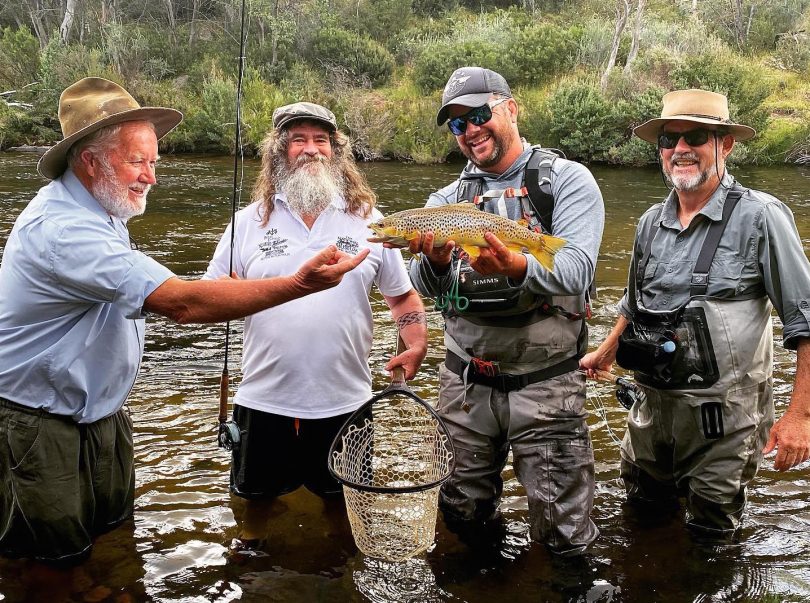 Trout fishing at Crackenback
