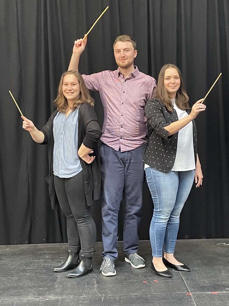 Isabella Brown, Liam Meany and Donna Seipelt