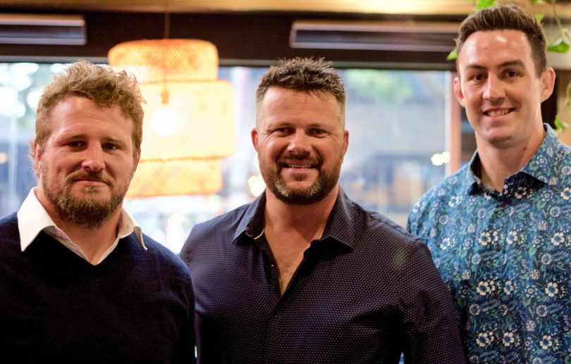 James Slipper, Matt Tripet and Cadeyrn Neville