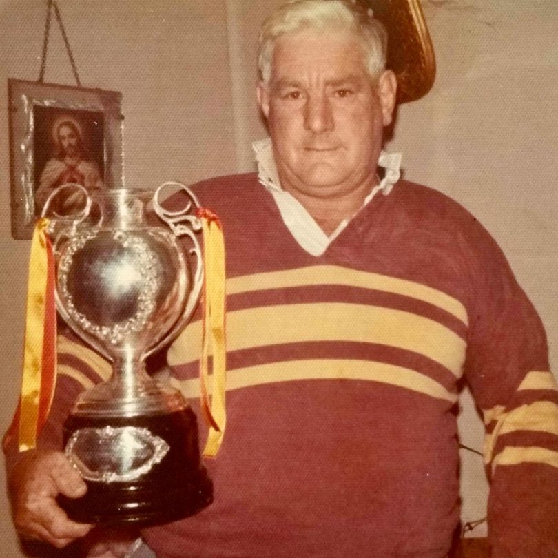 Rusty Gorham with the Cup