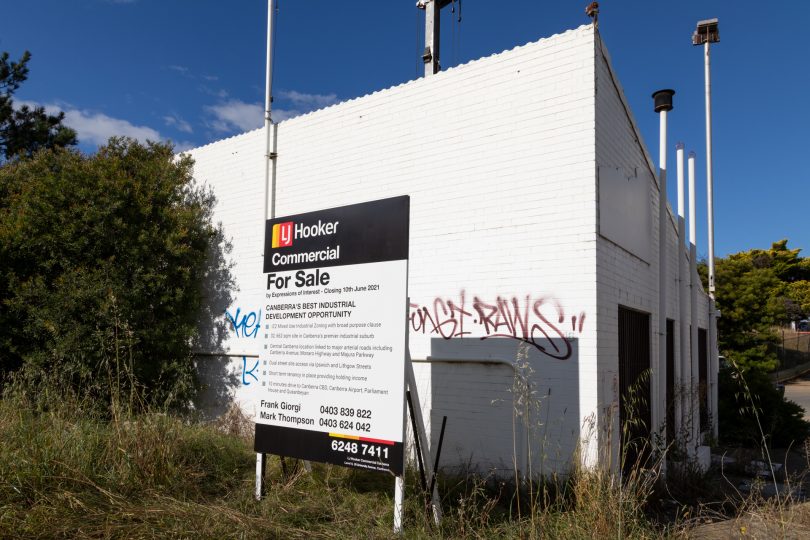 Recycling site in Fyshwick