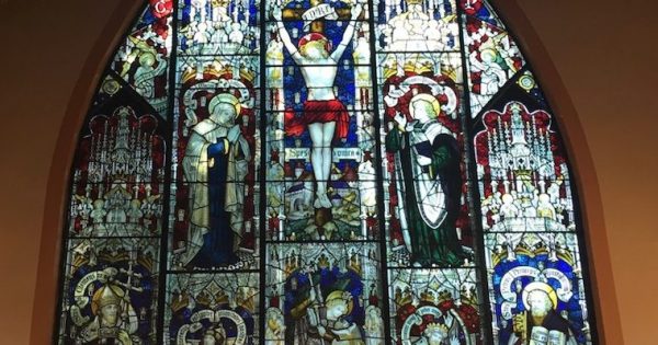 A stained glass window and a case of who you know