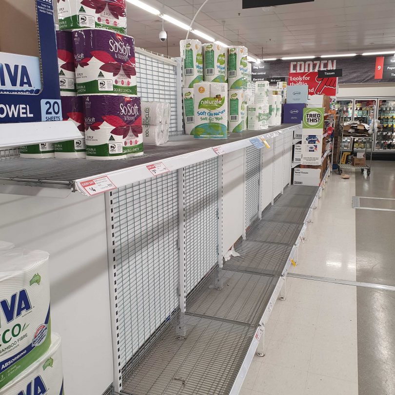 Toilet paper aisle