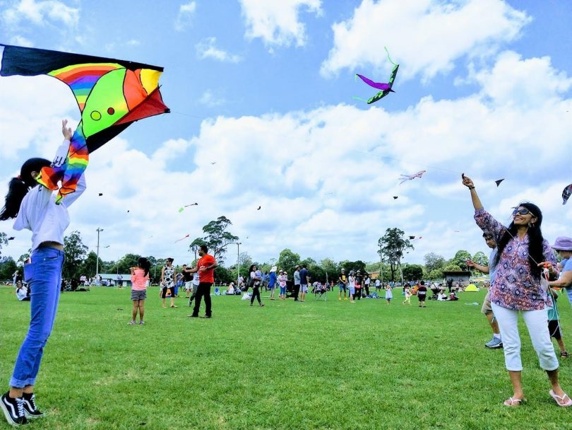 Kite flying 