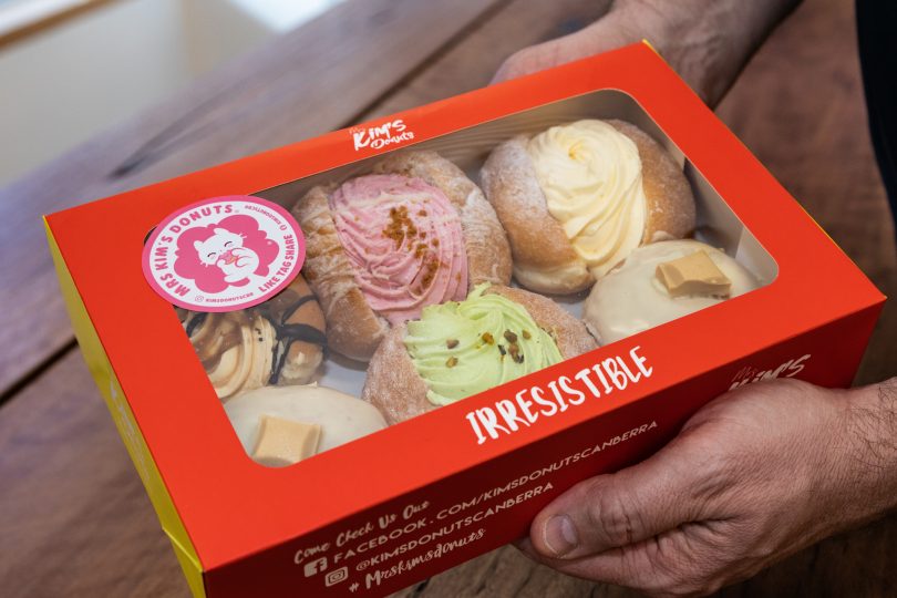 Box of Mrs Kim's Donuts