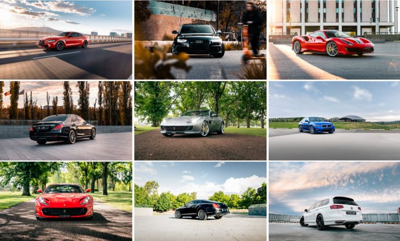Collage of car photos