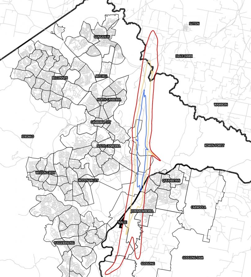ANEF contour lines