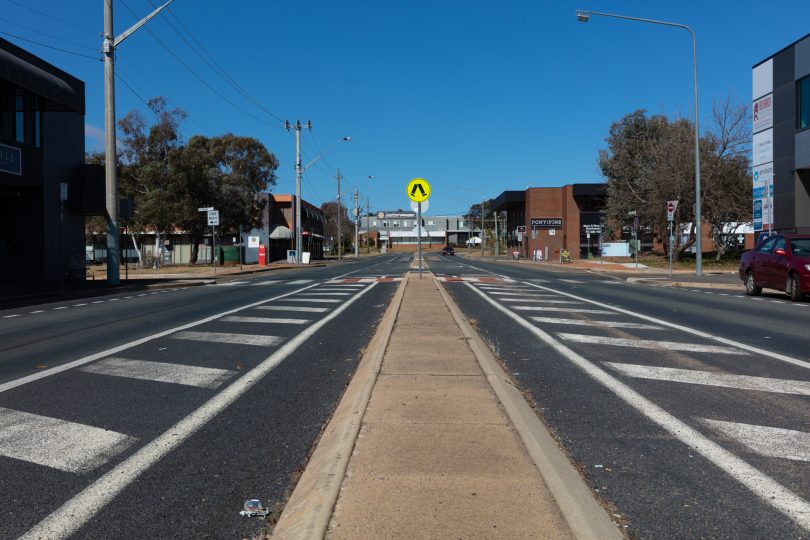 Empty street.