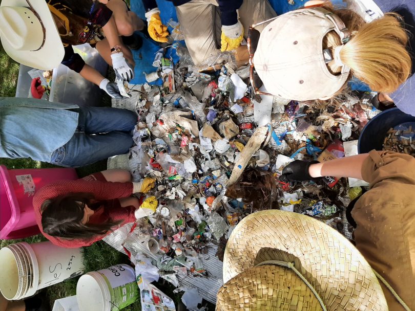 sorted trash
