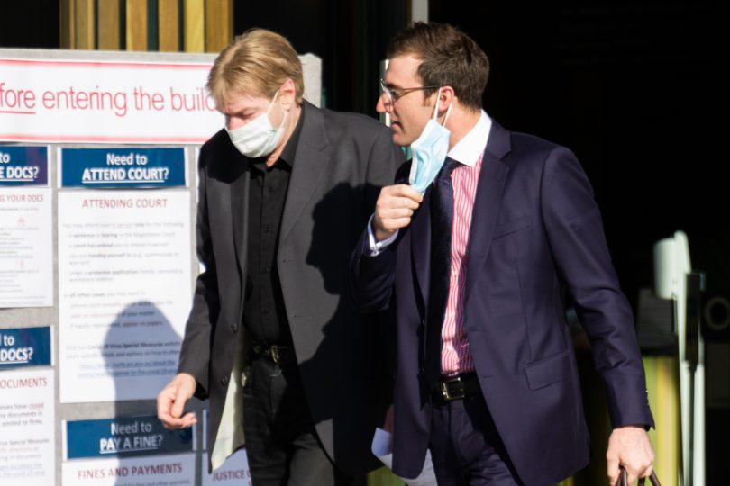 Colin George Dobbin and his lawyer Henry Marjason