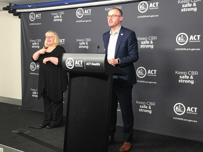 Chief Minister Andrew Barr