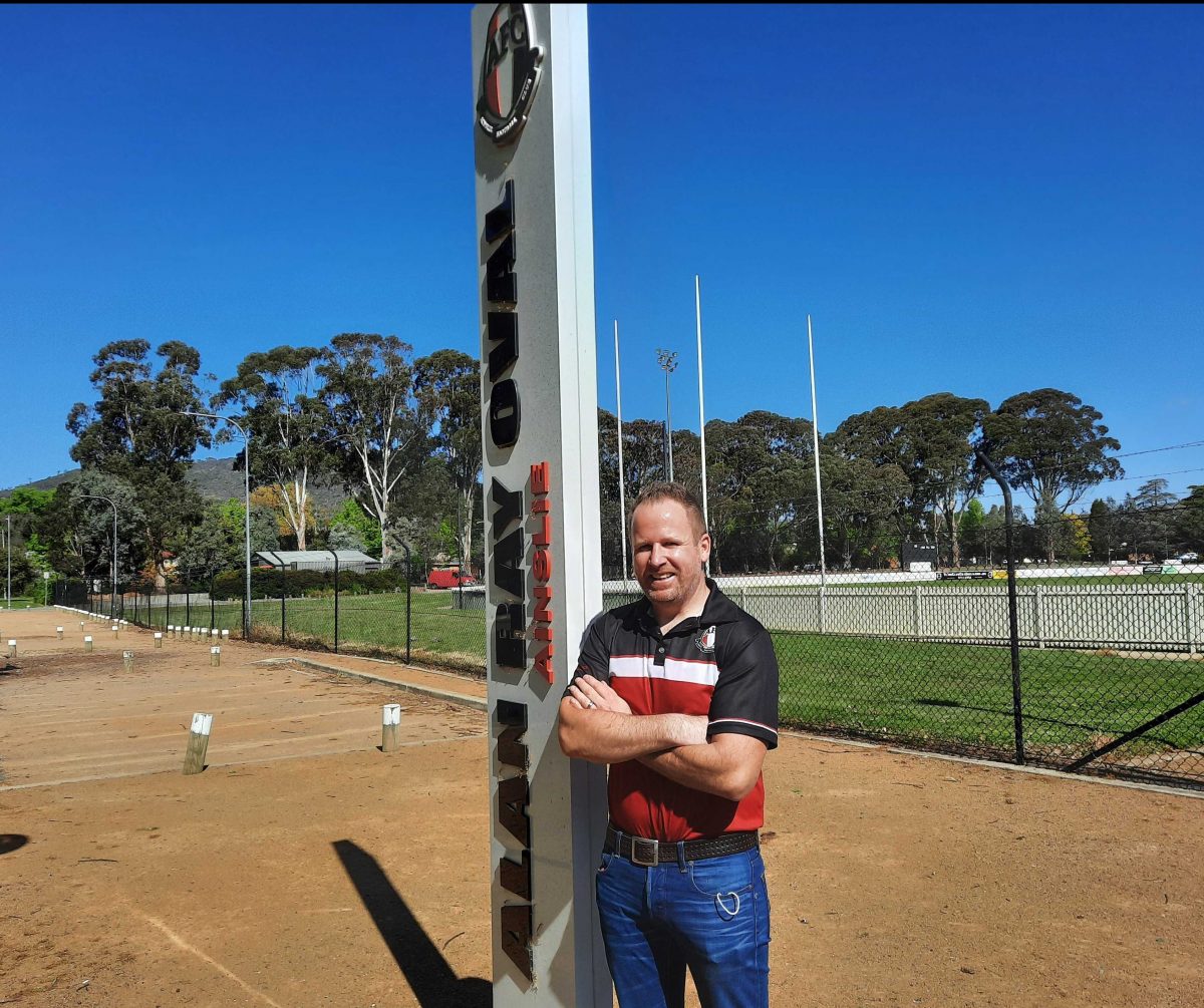 Man at Ainslie Oval
