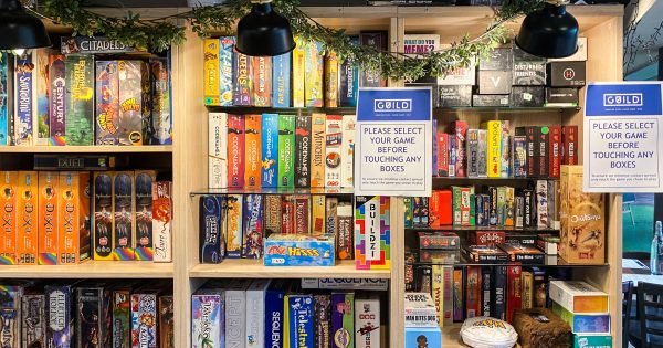 Pizza and board games make for a fun Saturday night at Guild