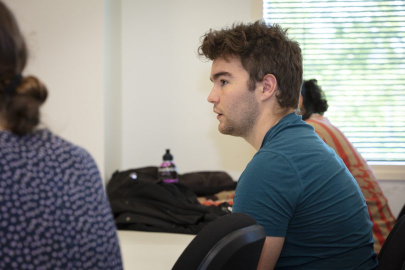 Man in ASBA program hospitality class