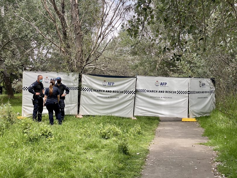 Police on the scene of the incident