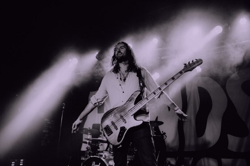Joel Tyrrell on stage