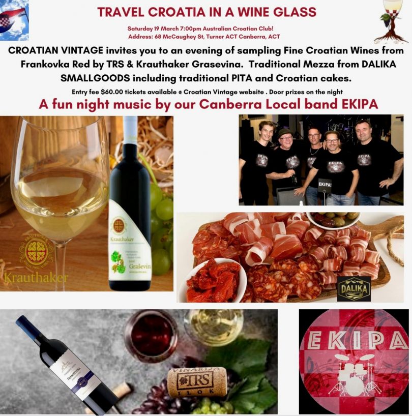Travel Croatian in a Wine Glass event poster