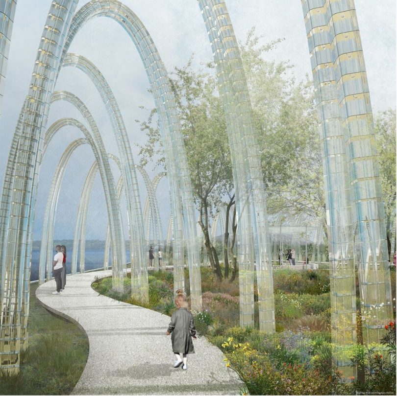 Artists' impression of memorial