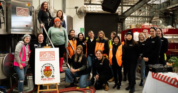 Pink Boots brew crew talks workplace culture, creates pineapple beer!