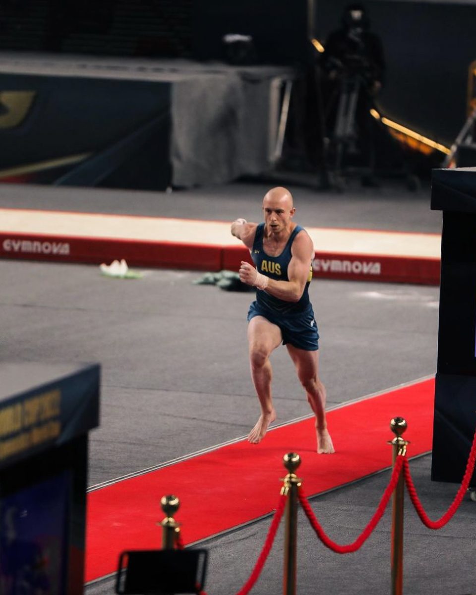 James Bacueti in competition.