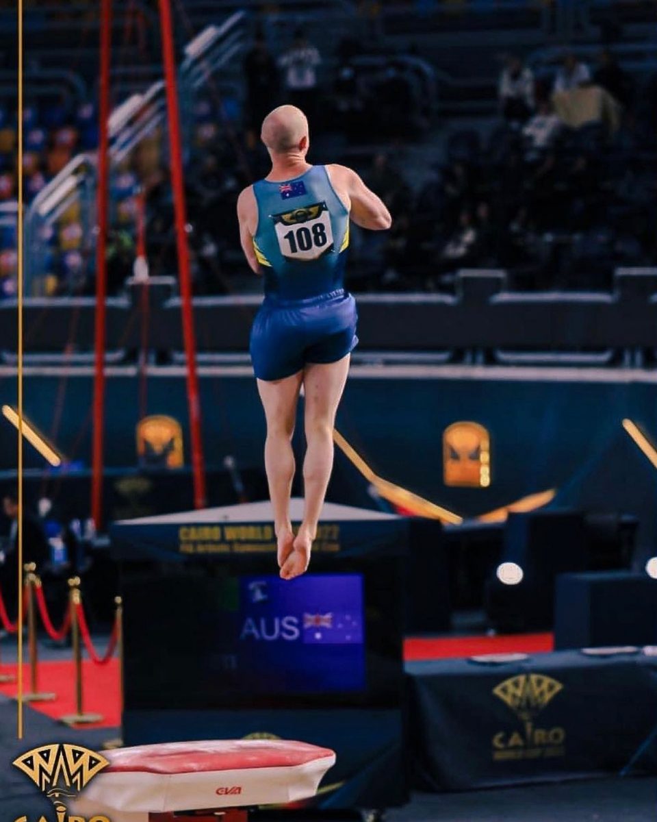 James Bacueti in competition.