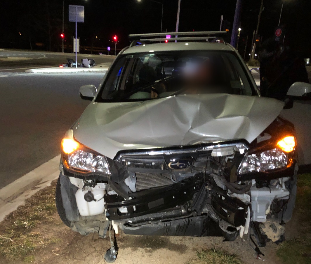 Smashed car