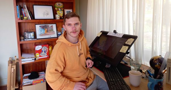 SpongeBob SquarePants comes to life courtesy of Wagga cartoonist