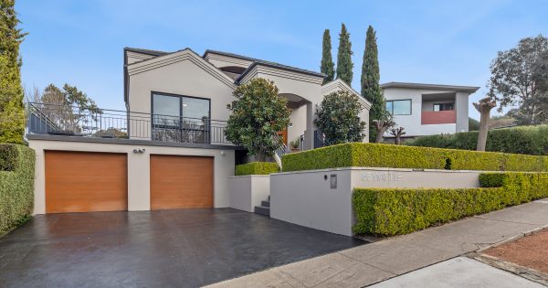 Sculpted gardens, incredible views and space for all in the heart of Canberra