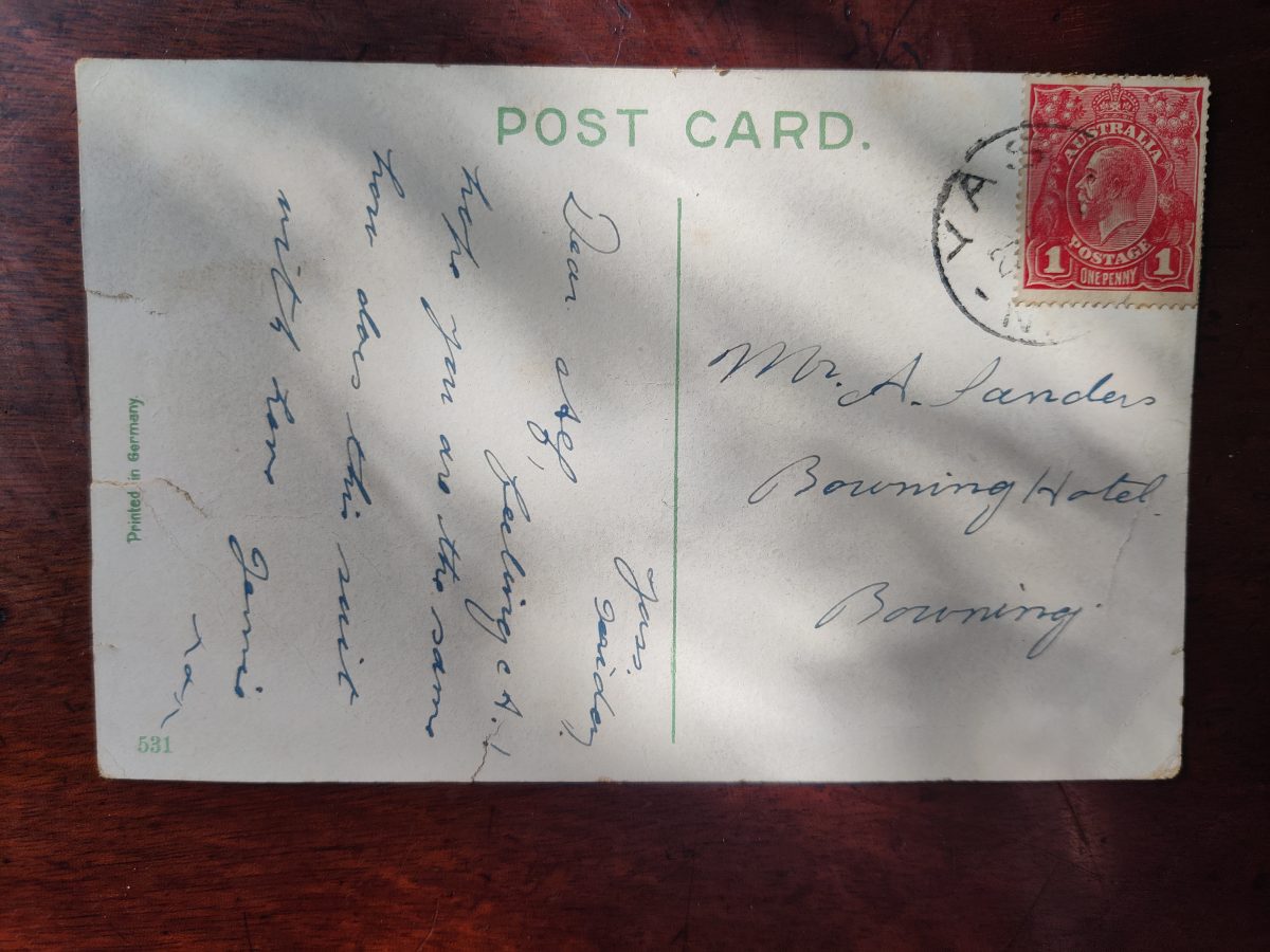 Photo of postcard