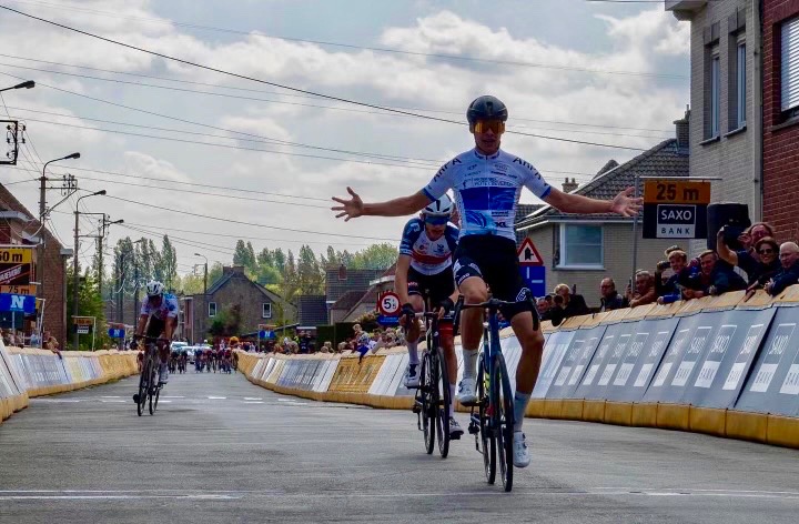 Oscar Chamberlain winning the E3 Saxo Bank Classic earlier this year.