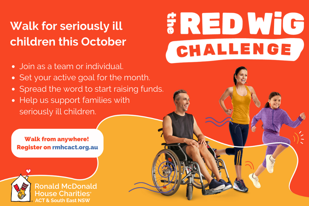 RMHC ACT & SE NSW Canberra Red Wig Challenge 2022