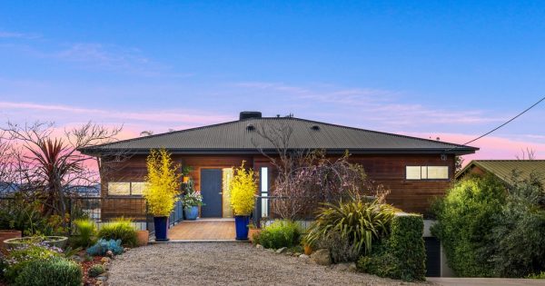 A beautiful modern home with staggering views over Canberra
