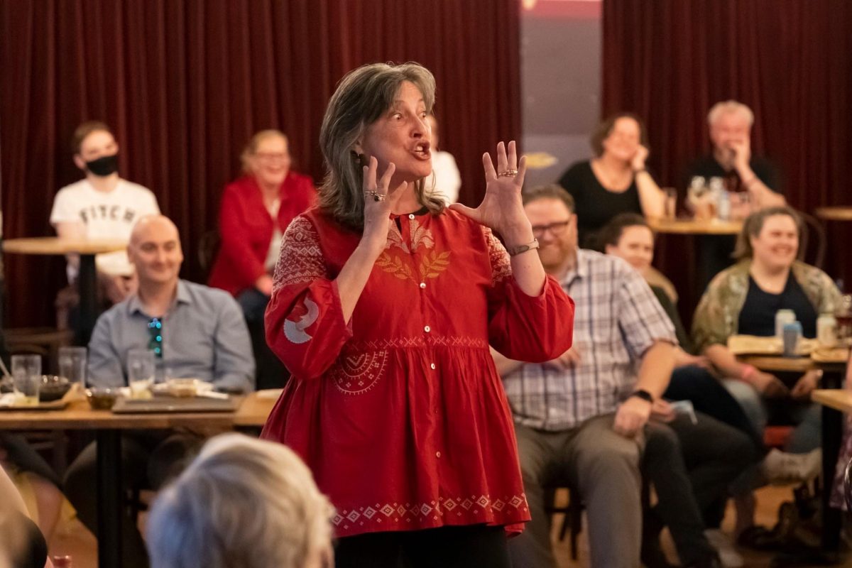 Woman speaking