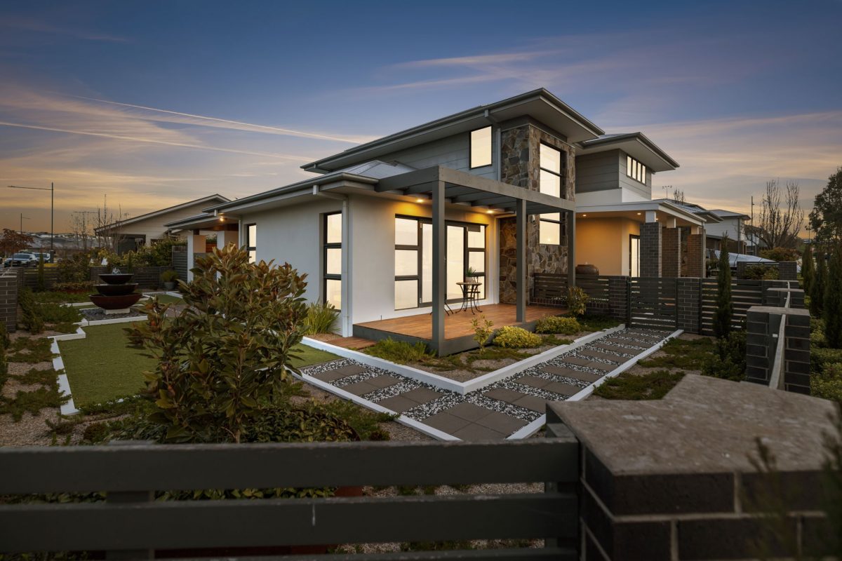 Side view of house