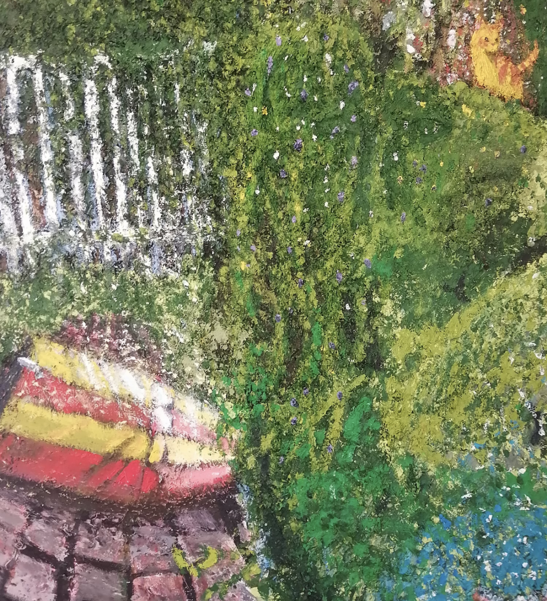 painting of garden