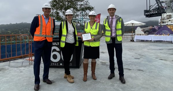Canberra Hospital expansion reaches new heights to mark major milestone