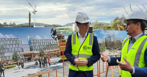 'Full steam ahead': Woden CIT on track for 2025 opening as building begins its rise