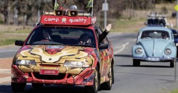 Superheroes start your engines for Classic Cruise to help kids with cancer