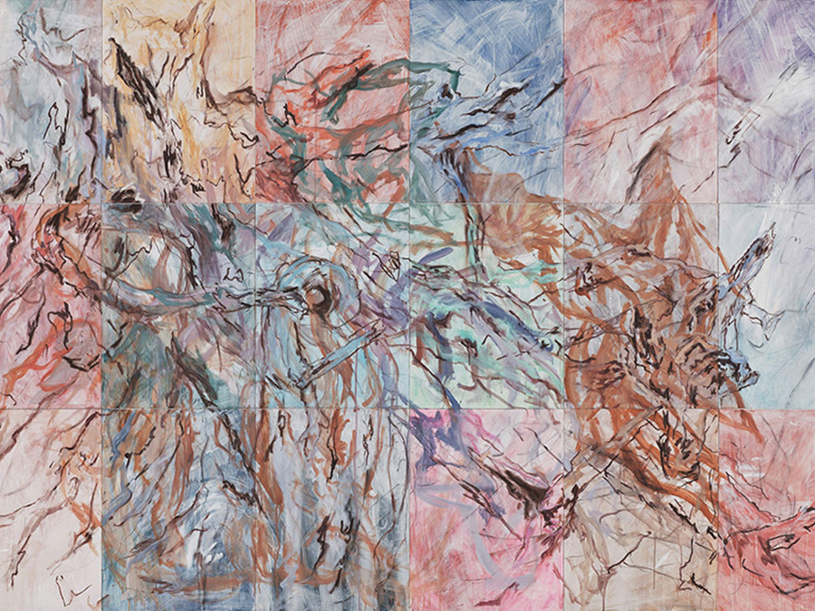 Sarah Murray - Fallen Pastel on Canvas Board - Tuggeranong Arts Centre