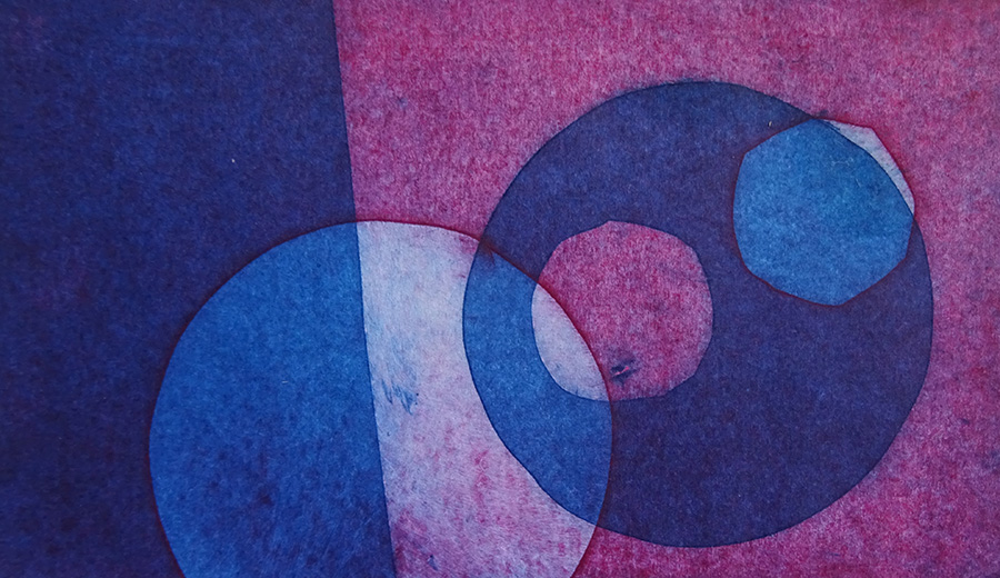 Tuggeranong Arts Centre - Peter MacLean, Collograph Two Colour, 2023