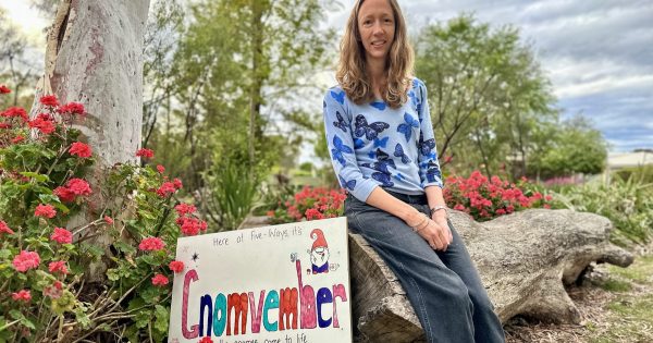 Meet the woman behind Kambah's mysterious gnome garden