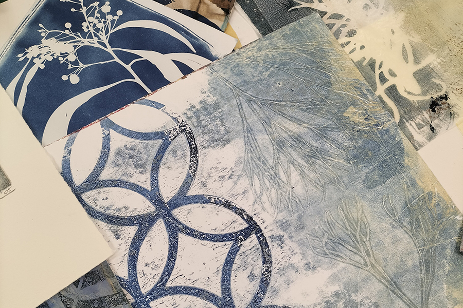 Tuggeranong Arts Centre Gelli Printing